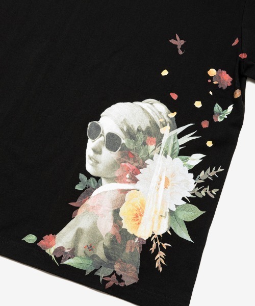 rehacer（レアセル）の「rehacer : Pearl Garden Relax Fit T-shirt / パールガーデン リラックスフィット Tシャツ（Tシャツ/カットソー・メンズ・ブラック/ホワイト・SMALL/MEDIUM/LARGE/X-LARGE）」の2枚目の写真