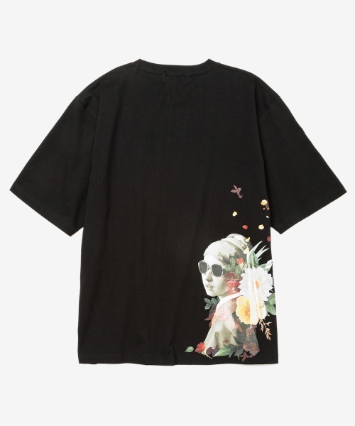 rehacer（レアセル）の「rehacer : Pearl Garden Relax Fit T-shirt / パールガーデン リラックスフィット Tシャツ（Tシャツ/カットソー・メンズ・ブラック/ホワイト・SMALL/MEDIUM/LARGE/X-LARGE）」の8枚目の写真