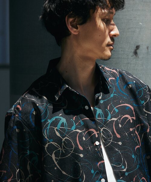 吸水速乾 / 通気性” EVALET メッシュ パターン シャツ（シャツ