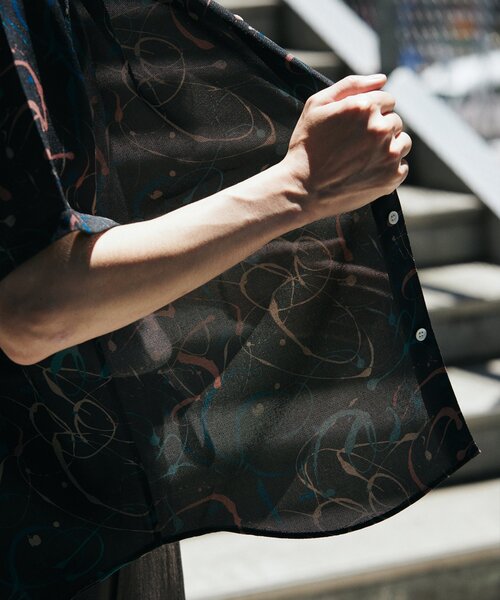 JOURNAL STANDARD（ジャーナルスタンダード）の「”吸水速乾 / 通気性” EVALET メッシュ パターン シャツ（シャツ/ブラウス・メンズ・ブラック/ブラウン系その他/ベージュ/ブルー系その他・SMALL/MEDIUM/LARGE）」の13枚目の写真