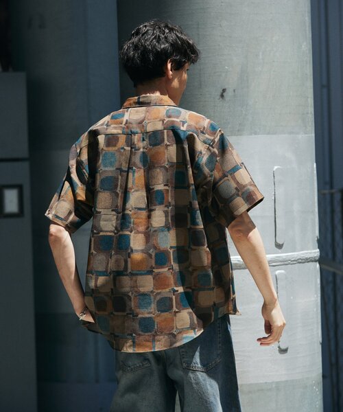 【JOURNAL STANDARD】EVALETメッシパターンシャツ JOURNAL STANDARD シャツ ”吸水速乾 / 通気性” EVALET ライト