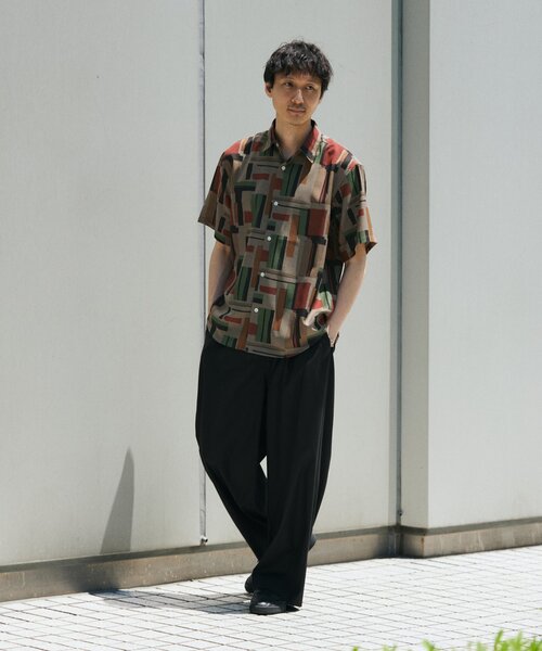 【JOURNAL STANDARD】EVALETメッシパターンシャツ JOURNAL STANDARD シャツ ”吸水速乾 / 通気性” EVALET ライト