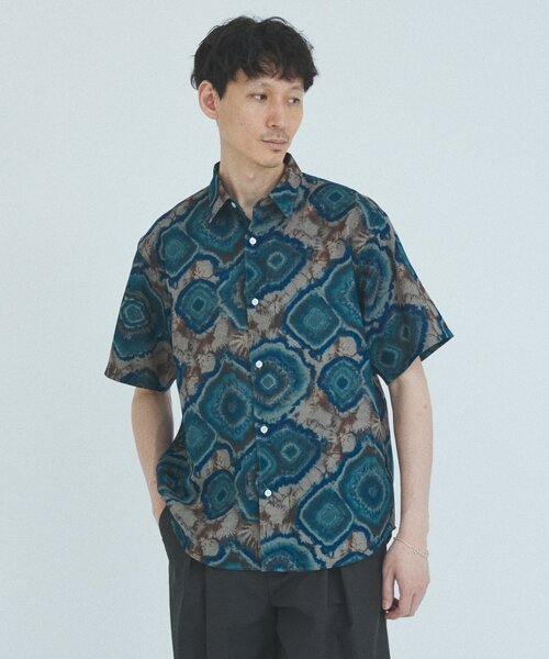 吸水速乾 / 通気性” EVALET メッシュ パターン シャツ（シャツ