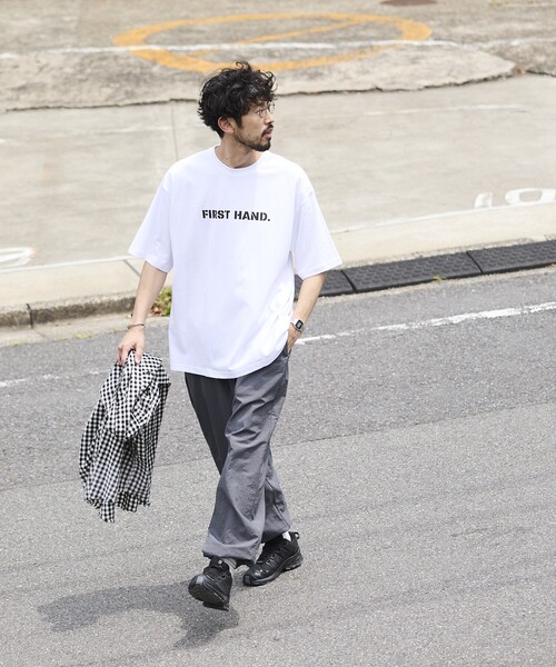 Firsthand（ファーストハンド）の「Firsthand/ファーストハンド 6オンス フロントロゴプリント クルーネックTシャツ / LOGO.プリントTシャツ（Tシャツ/カットソー・メンズ・チャコールグレー/ブラック/ホワイト・L/M）」の16枚目の写真