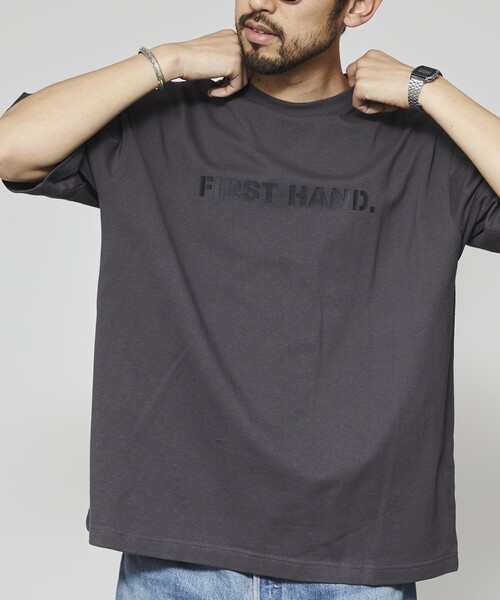 Firsthand（ファーストハンド）の「Firsthand/ファーストハンド 6オンス フロントロゴプリント クルーネックTシャツ / LOGO.プリントTシャツ（Tシャツ/カットソー・メンズ・チャコールグレー/ブラック/ホワイト・L/M）」の18枚目の写真