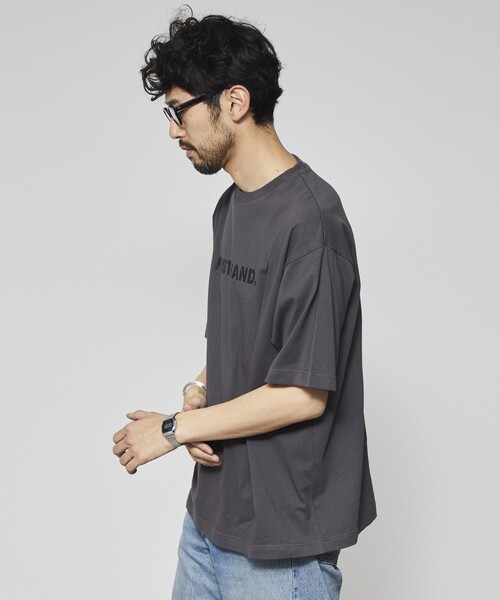 Firsthand（ファーストハンド）の「Firsthand/ファーストハンド 6オンス フロントロゴプリント クルーネックTシャツ / LOGO.プリントTシャツ（Tシャツ/カットソー・メンズ・チャコールグレー/ブラック/ホワイト・L/M）」の21枚目の写真