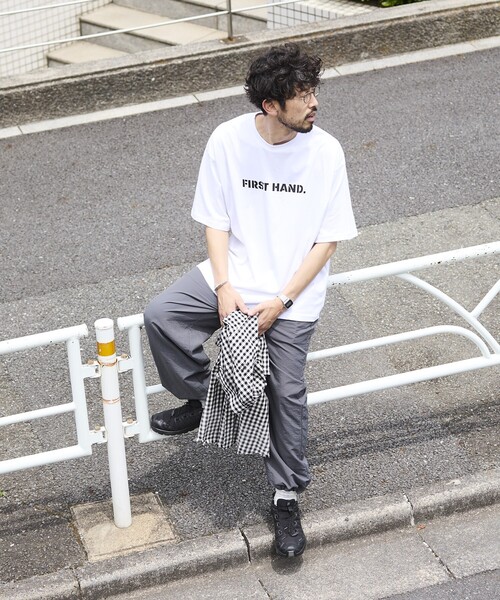 Firsthand（ファーストハンド）の「Firsthand/ファーストハンド 6オンス フロントロゴプリント クルーネックTシャツ / LOGO.プリントTシャツ（Tシャツ/カットソー・メンズ・チャコールグレー/ブラック/ホワイト・L/M）」の13枚目の写真