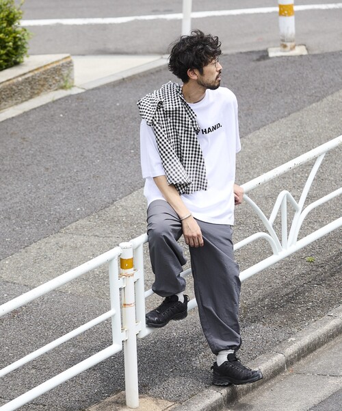 Firsthand（ファーストハンド）の「Firsthand/ファーストハンド 6オンス フロントロゴプリント クルーネックTシャツ / LOGO.プリントTシャツ（Tシャツ/カットソー・メンズ・チャコールグレー/ブラック/ホワイト・L/M）」の14枚目の写真