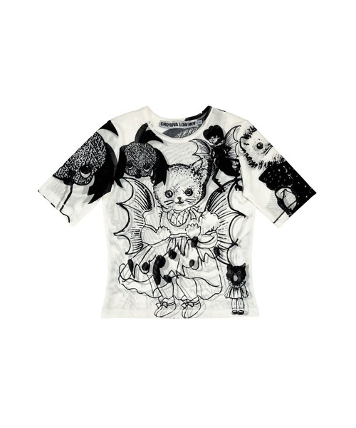 CAT CONSORT SHORT SLEEVE MESH TOP（Tシャツ/カットソー