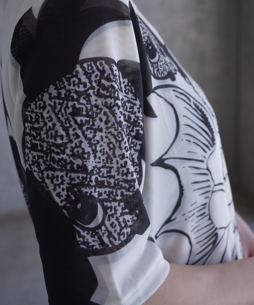 CAT CONSORT SHORT SLEEVE MESH TOP（Tシャツ/カットソー