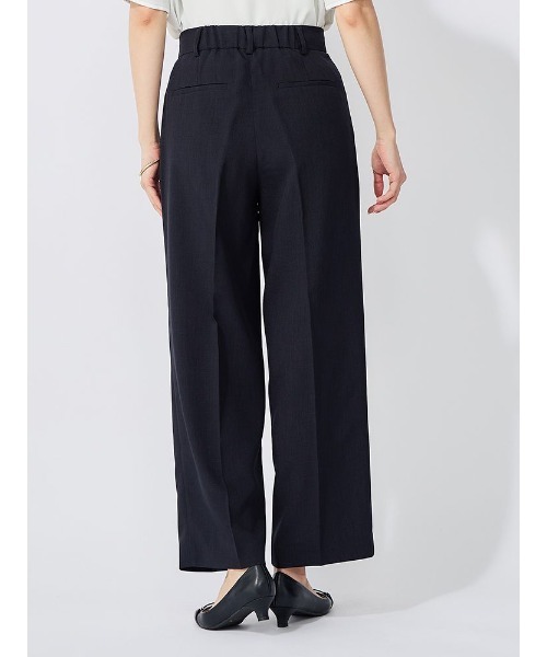 Perfect Suit FActory（パーフェクトスーツファクトリー）の「リネンライク【ボーテ・シルエット】ワイドパンツ　ブラウン/ブラック/ネイビー（その他パンツ・レディース・ブラウン/ネイビー/ブラック・M/L/S）」の12枚目の写真