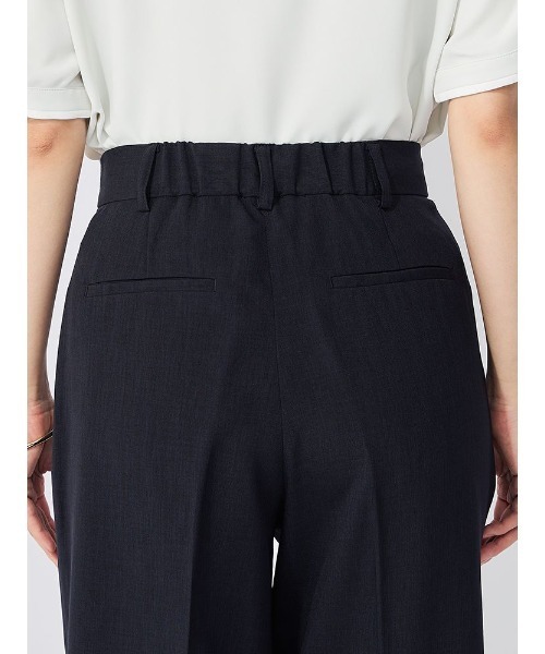 Perfect Suit FActory（パーフェクトスーツファクトリー）の「リネンライク【ボーテ・シルエット】ワイドパンツ　ブラウン/ブラック/ネイビー（その他パンツ・レディース・ブラウン/ネイビー/ブラック・M/L/S）」の15枚目の写真