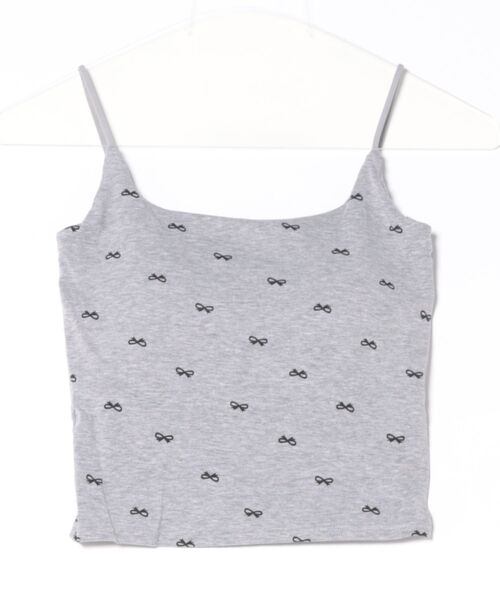 aimoha(アイモハ)の「リボン柄タンクトップ (SS)(キャミソール・レディース・ホワイト/ブラック/レッド/グレー・FREE)」の21枚目の写真