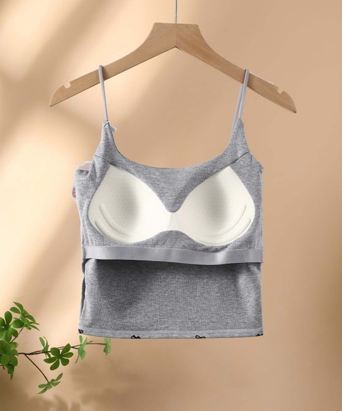 aimoha(アイモハ)の「リボン柄タンクトップ (SS)(キャミソール・レディース・ホワイト/ブラック/レッド/グレー・FREE)」の18枚目の写真