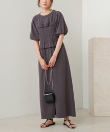 【S・Mサイズ展開あり】ビスチェライクスウェットワンピース
