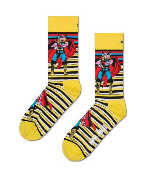 Happy Socks(ハッピーソックス)の「【HAPPY SOCKS × Marvel】Limited Avengers SOCKS(ソックス/靴下・メンズ・ブラック/レッド/イエロー/ブラック系その他/ブルー/グリーン・SMALL/MEDIUM)」の7枚目の写真