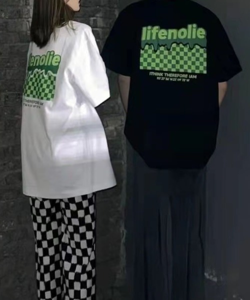 SHEENA(シーナ)の「バックプリントオーバーサイズTシャツ(Tシャツ/カットソー・レディース・ブラック/ホワイト・M)」の9枚目の写真