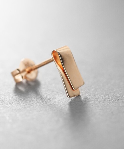 COCOSHNIK ONKITSCH（ココシュニックオンキッチュ）の「K10フラップリボンピアス（ピアス（両耳用）・レディース・その他1・00）」の3枚目の写真