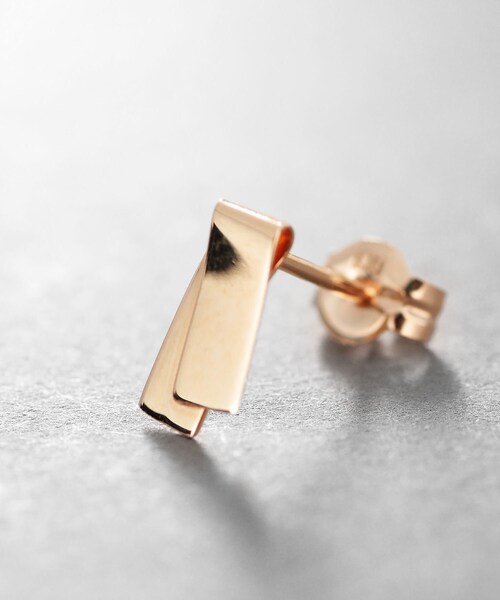 COCOSHNIK ONKITSCH（ココシュニックオンキッチュ）の「K10フラップリボンピアス（ピアス（両耳用）・レディース・その他1・00）」の4枚目の写真