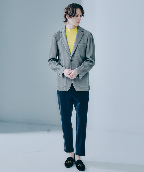 DESIGNWORKS(デザインワークス)の「【MARZOTTO】ウール ジャガード ジャケット(テーラードジャケット・メンズ・グレー/ネイビー・44/46/50/48)」の3枚目の写真