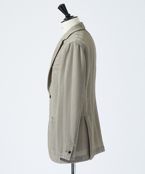 DESIGNWORKS(デザインワークス)の「【MARZOTTO】ウール ジャガード ジャケット(テーラードジャケット・メンズ・グレー/ネイビー・44/46/50/48)」の5枚目の写真