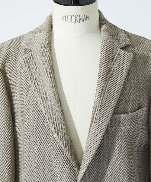 DESIGNWORKS(デザインワークス)の「【MARZOTTO】ウール ジャガード ジャケット(テーラードジャケット・メンズ・グレー/ネイビー・44/46/50/48)」の7枚目の写真
