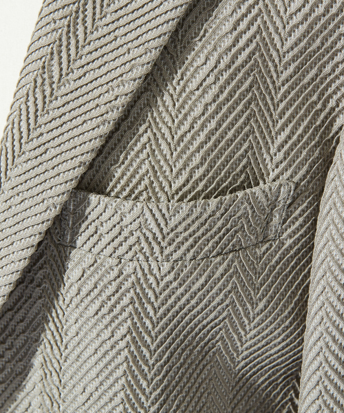 DESIGNWORKS(デザインワークス)の「【MARZOTTO】ウール ジャガード ジャケット(テーラードジャケット・メンズ・グレー/ネイビー・44/46/50/48)」の8枚目の写真