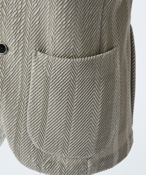 DESIGNWORKS(デザインワークス)の「【MARZOTTO】ウール ジャガード ジャケット(テーラードジャケット・メンズ・グレー/ネイビー・44/46/50/48)」の9枚目の写真
