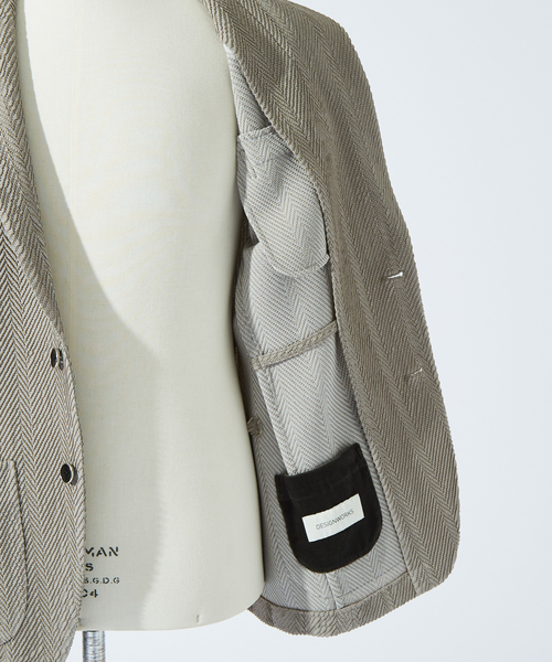 DESIGNWORKS(デザインワークス)の「【MARZOTTO】ウール ジャガード ジャケット(テーラードジャケット・メンズ・グレー/ネイビー・44/46/50/48)」の14枚目の写真