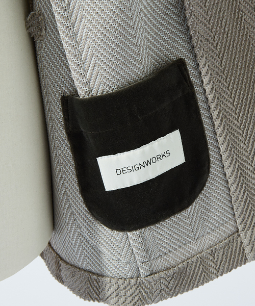 DESIGNWORKS(デザインワークス)の「【MARZOTTO】ウール ジャガード ジャケット(テーラードジャケット・メンズ・グレー/ネイビー・44/46/50/48)」の15枚目の写真