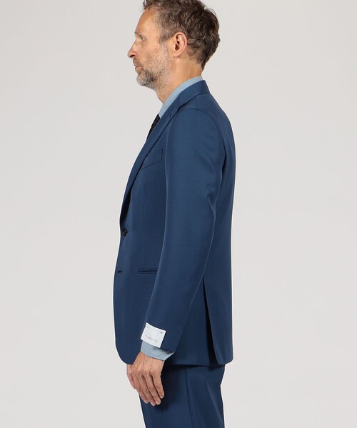 セール】CARUSO ポリエステルウール シングルブレステッド2Bスーツ