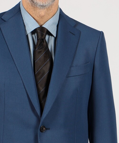 セール】CARUSO ポリエステルウール シングルブレステッド2Bスーツ