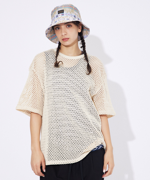 Revo.(レボ)の「【Revo.レボ】コットンメッシュTシャツ/レイヤードTee/ユニセックス(Tシャツ/カットソー・メンズ・ホワイト・M/L)」の6枚目の写真
