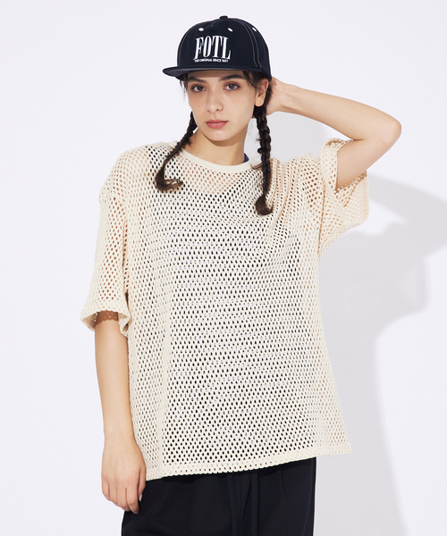 Revo.(レボ)の「【Revo.レボ】コットンメッシュTシャツ/レイヤードTee/ユニセックス(Tシャツ/カットソー・メンズ・ホワイト・M/L)」の7枚目の写真