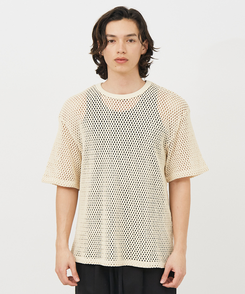 Revo.(レボ)の「【Revo.レボ】コットンメッシュTシャツ/レイヤードTee/ユニセックス(Tシャツ/カットソー・メンズ・ホワイト・M/L)」の13枚目の写真