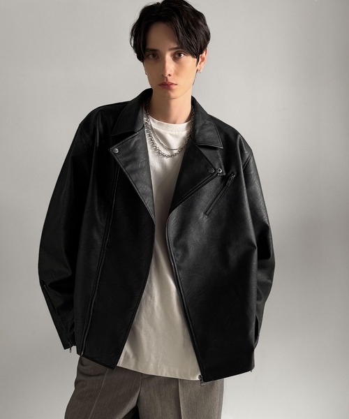 セール】《JaVaジャバコラボ》こなれ感、爆上がり。フェイクレザー