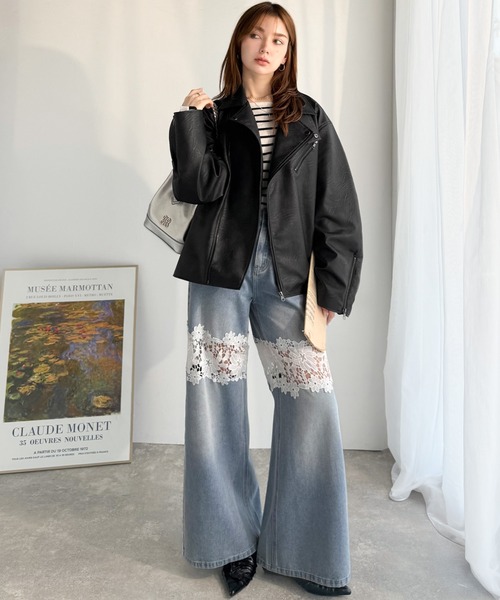 Java（ジャバ）の「《JaVaジャバコラボ》こなれ感、爆上がり。フェイクレザーライダースジャケット（ライダースジャケット・メンズ・ブラック・LARGE/MEDIUM/X-LARGE）」の16枚目の写真