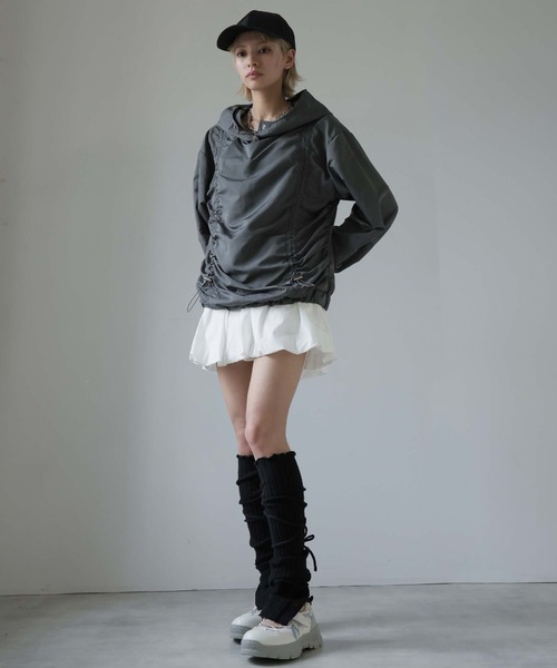 Ulysses（ユリシス）の「【インナーパンツ付き】バレエコアバルーンミニスカート/スカパン（スカート・レディース・ホワイト/ブラック・F）」の4枚目の写真