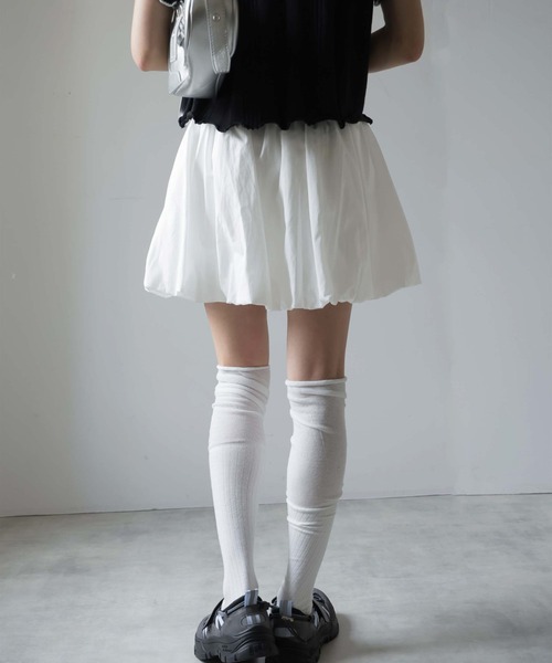 Ulysses（ユリシス）の「【インナーパンツ付き】バレエコアバルーンミニスカート/スカパン（スカート・レディース・ホワイト/ブラック・F）」の15枚目の写真
