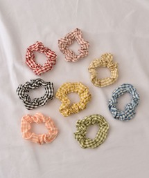 TONE SELECT GOODS（トーンセレクトグッズ）の「【urge select】ギンガムチェック カラフル シュシュ【8色1セット】（シュシュ）」