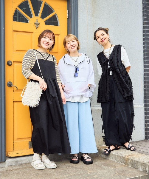 セール】【CLIP BY STAFF/あいかな企画】クロスキャミワンピース