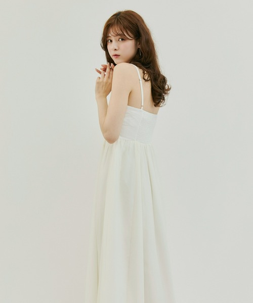 Olu.（オルドット）の「シフォンサーキュラーワンピース（ドレス・レディース・アイボリー/ブルーグレー/スモークピンク・0/1）」の18枚目の写真