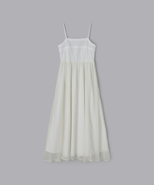 Olu.（オルドット）の「シフォンサーキュラーワンピース（ドレス・レディース・アイボリー/ブルーグレー/スモークピンク・0/1）」の21枚目の写真