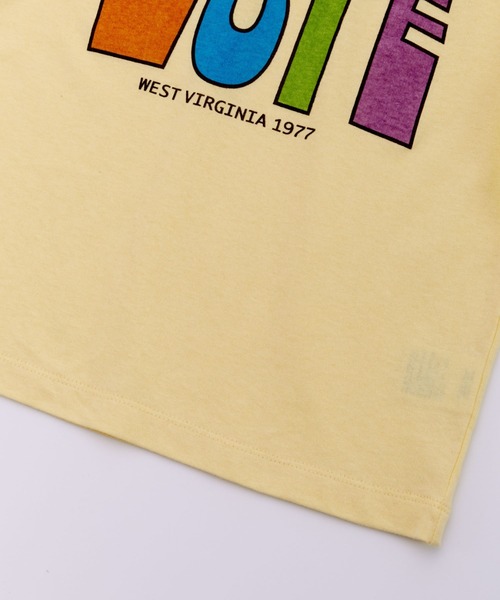 Ocean&Ground(オーシャン&グラウンド)の「VOTEリンガーTシャツ(Tシャツ/カットソー・キッズ・ピンク/ホワイト/イエロー・80/90/100/110/120/130/140)」の11枚目の写真