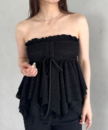 MARS　ドットリボンチューブトップ MARS ドットリボンチューブトップ Didot.showroom チューブトップ ベア