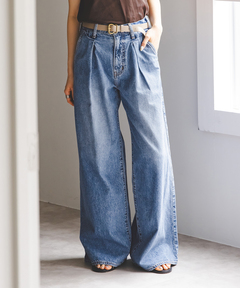 EDWIN×ETRE TOKYOベルテッドワイドデニムパンツ（デニムパンツ