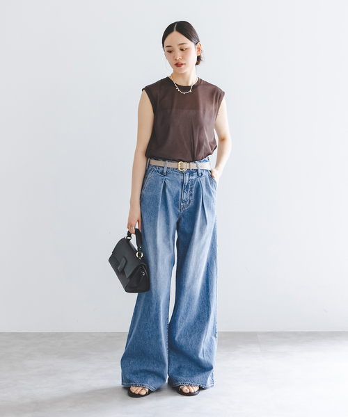 NEEDBY heritage(ニードバイヘリテージ)の「NEED by heritage/ニードバイヘリテージ AARON(デニムパンツ・レディース・ネイビー・25/24/23/26)」の5枚目の写真