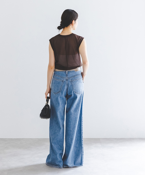 NEEDBY heritage(ニードバイヘリテージ)の「NEED by heritage/ニードバイヘリテージ AARON(デニムパンツ・レディース・ネイビー・25/24/23/26)」の6枚目の写真