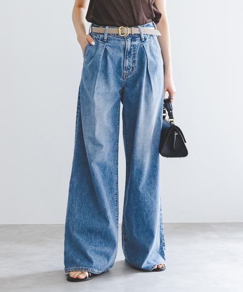NEEDBY heritage(ニードバイヘリテージ)の「NEED by heritage/ニードバイヘリテージ AARON(デニムパンツ・レディース・ネイビー・25/24/23/26)」の7枚目の写真