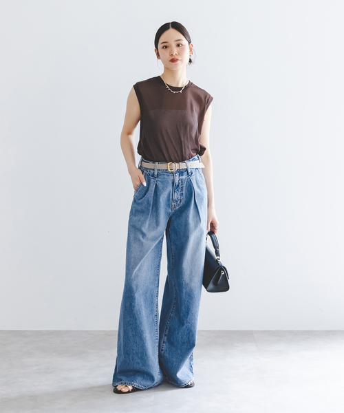 NEEDBY heritage(ニードバイヘリテージ)の「NEED by heritage/ニードバイヘリテージ AARON(デニムパンツ・レディース・ネイビー・25/24/23/26)」の10枚目の写真